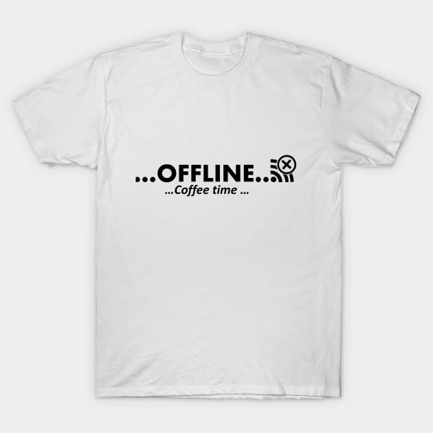 Offline Coffee time T-Shirt by juliascornershop